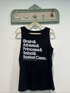 The Breakfast Club Cult Classic Movie Black Graphic Tank Top Women's
